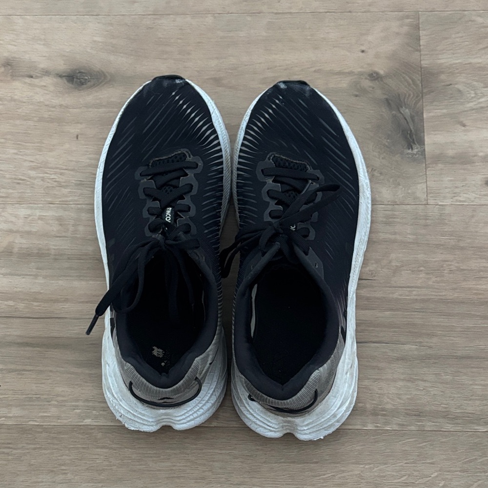 Black and White Hoka Sneakers